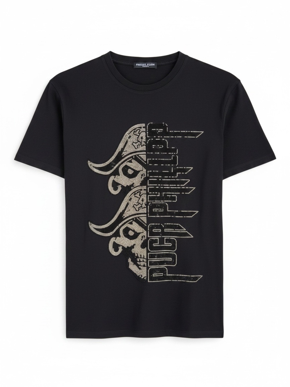 Phillip Plein embellished black T shirt size XXL